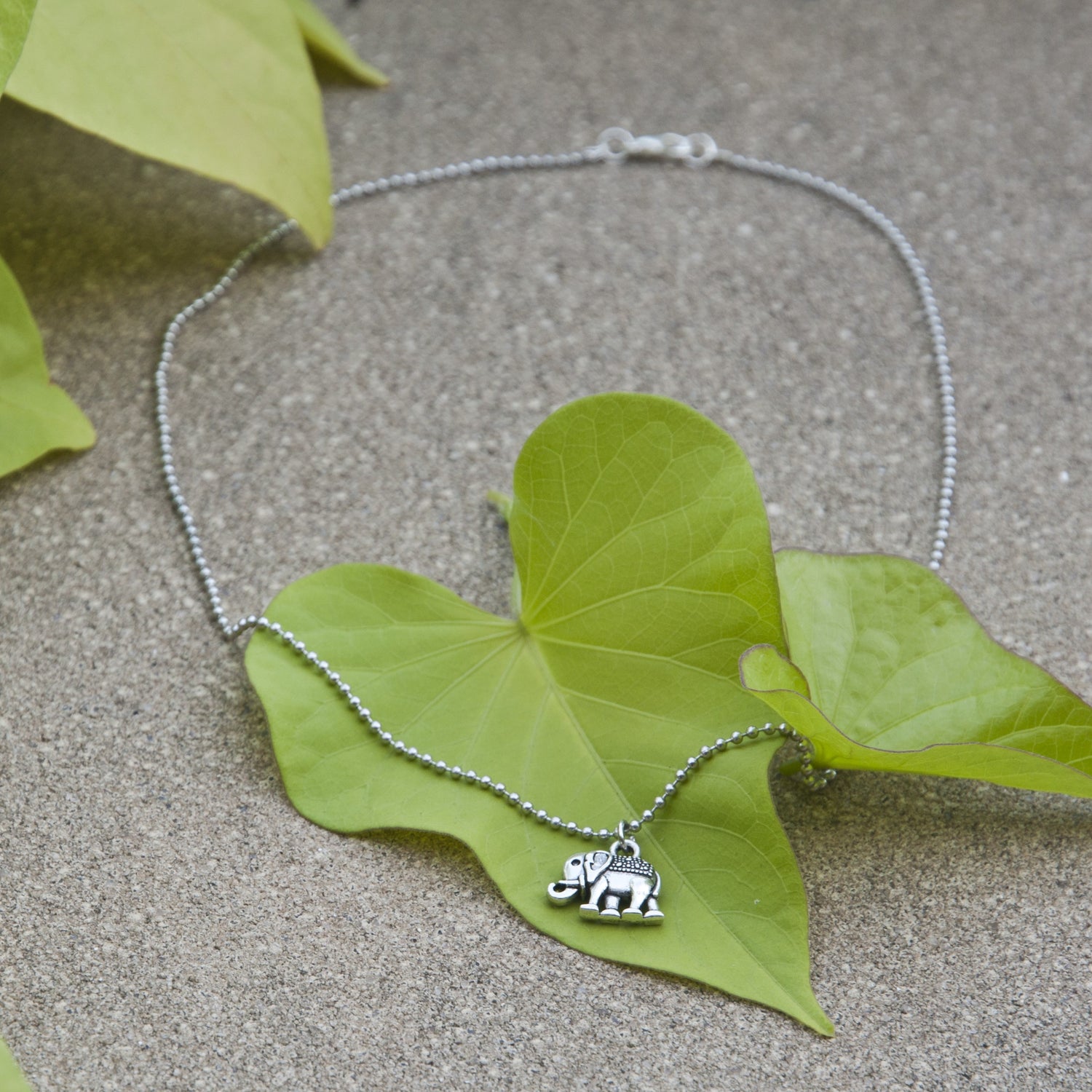 Silver Elephant Necklace